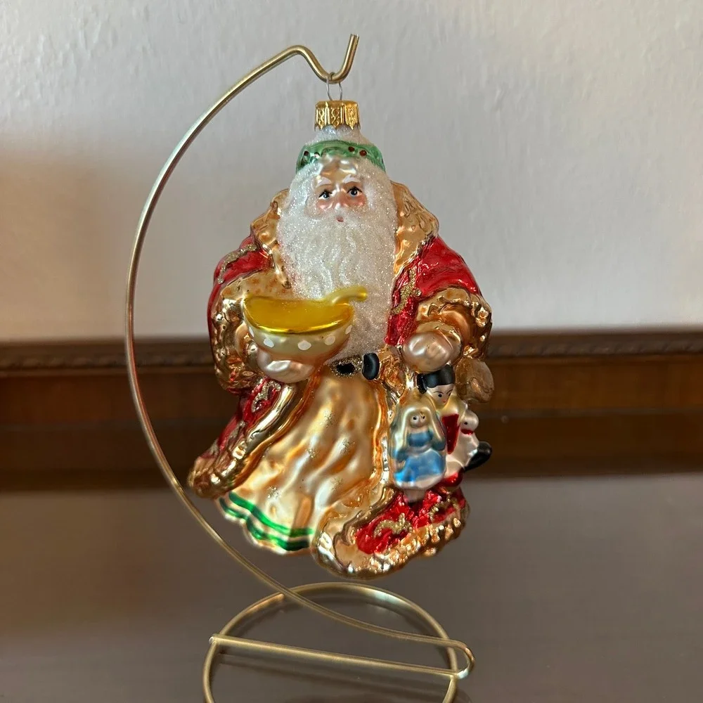 Polonaise Adler SANTA Father Christmas Wassail Bowl 6.25 Doll Ornament